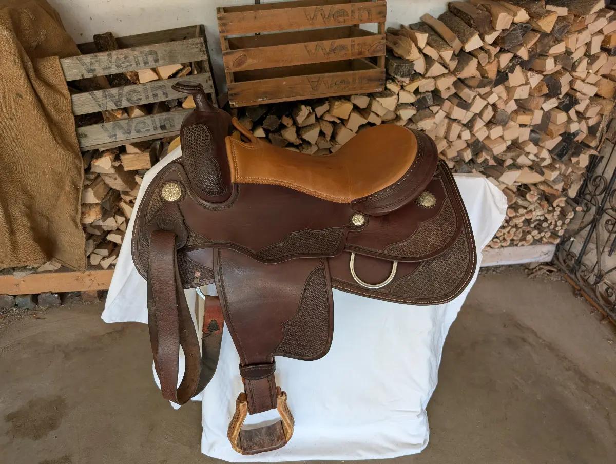Western Imports Westernsattel Triple W Platinum Westernsattel 16"